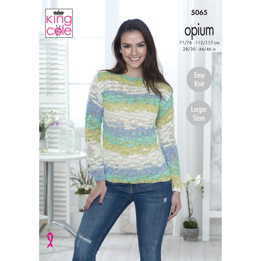 Light Summer Jumper Knitted in Opium