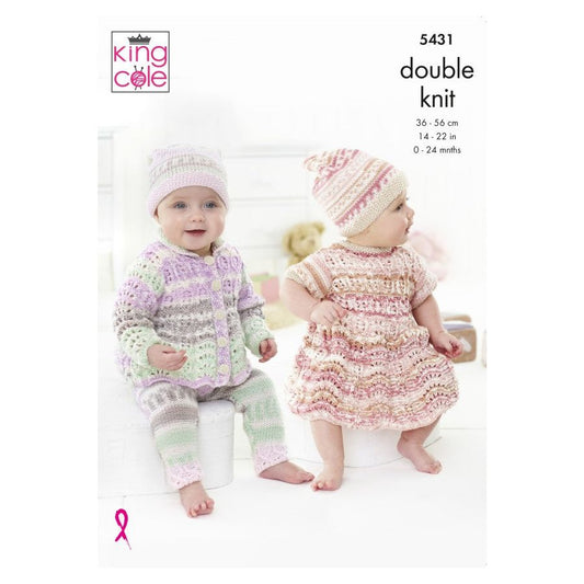 Baby Set Knitted in Double Knit