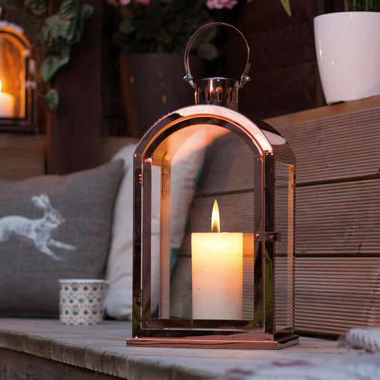 Tarifa Lantern Arched Copper Effect