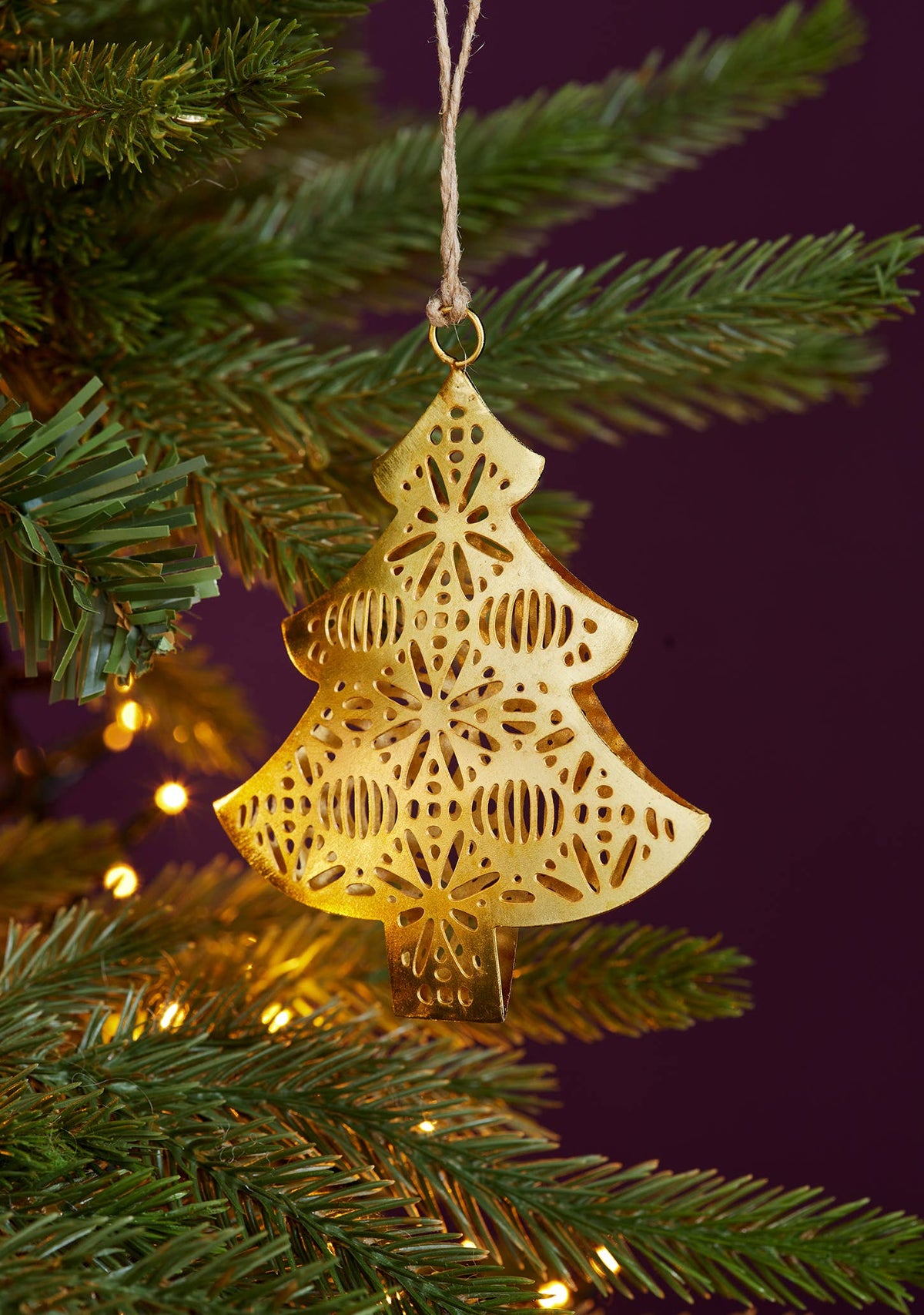 Intricate Metal Tree Decoration
