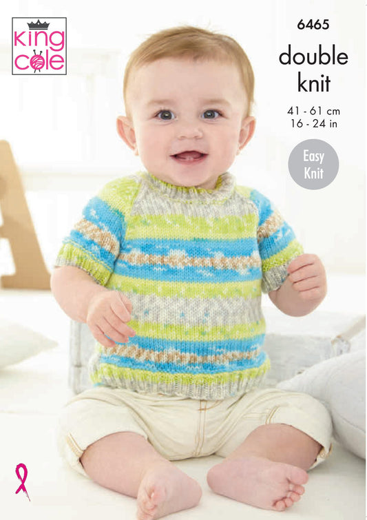 Cardigan and Sweater knitted in Fjord Baby DK