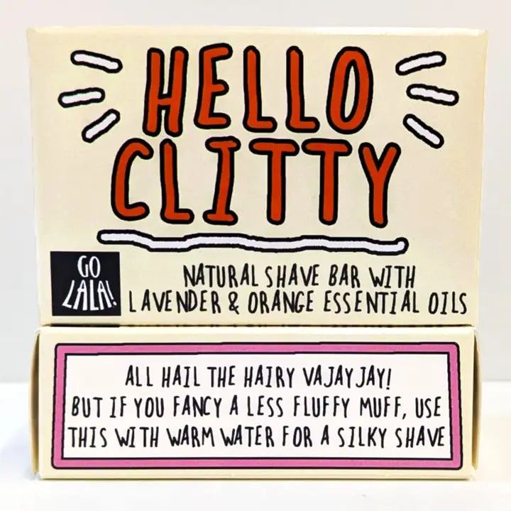 Hello Clitty Shave Bar Orange & Lavender Funny Gift