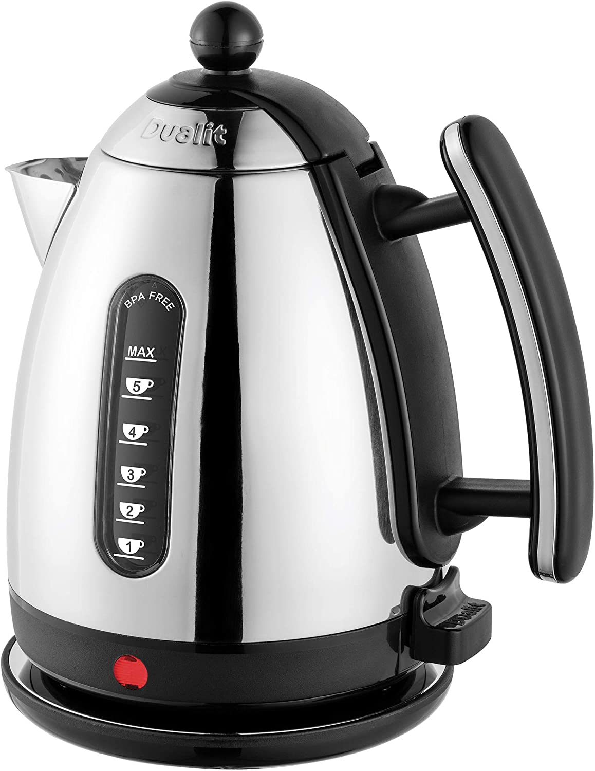 Dualit 1.5L Cordless Jug Kettle Black and Stainless Steel