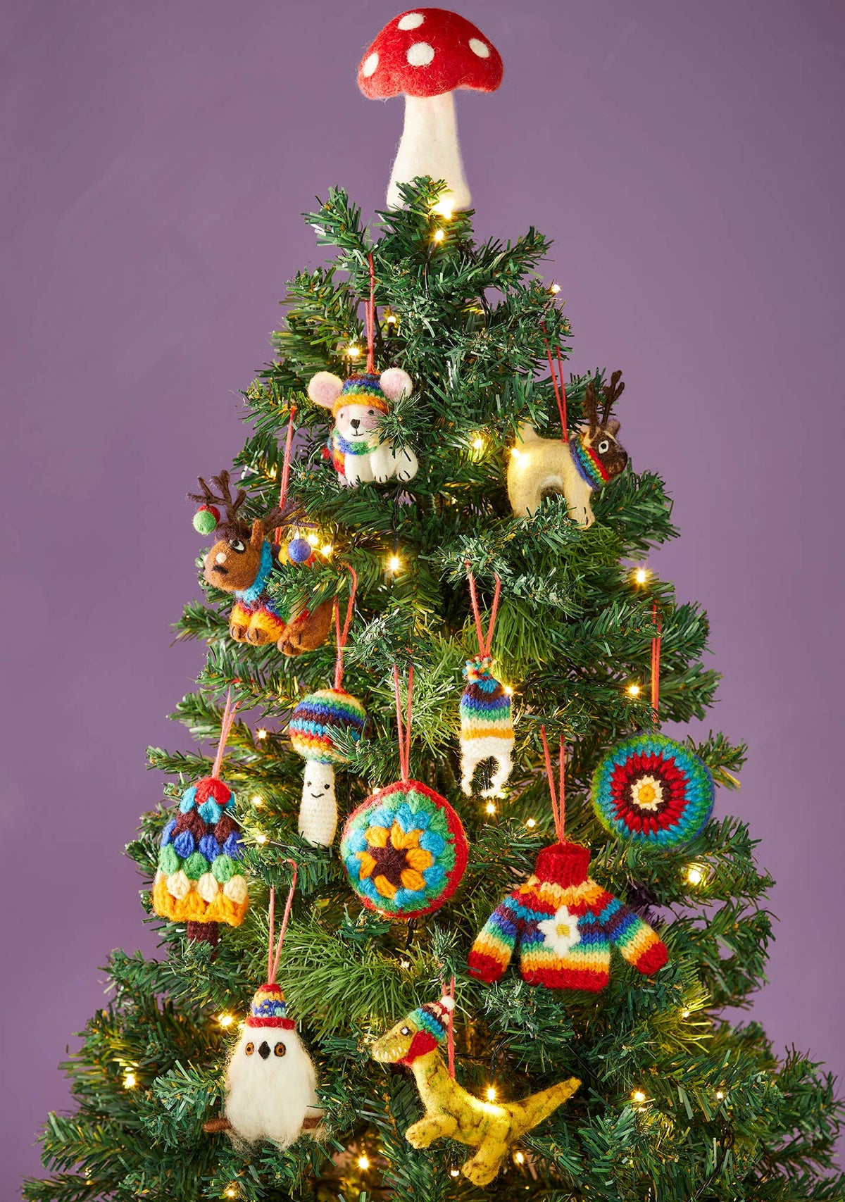 Rainbow Crochet Bauble