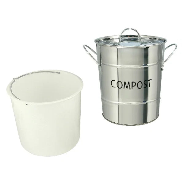 Compost Pail Stainless Steel