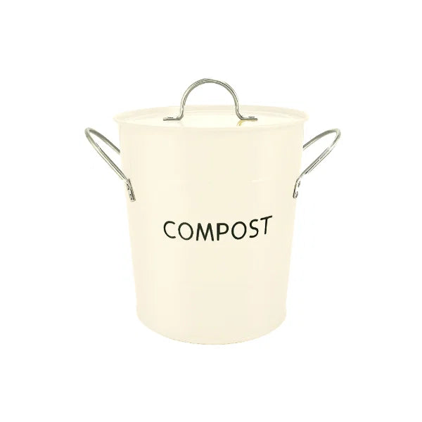 Compost Pail Bakers White