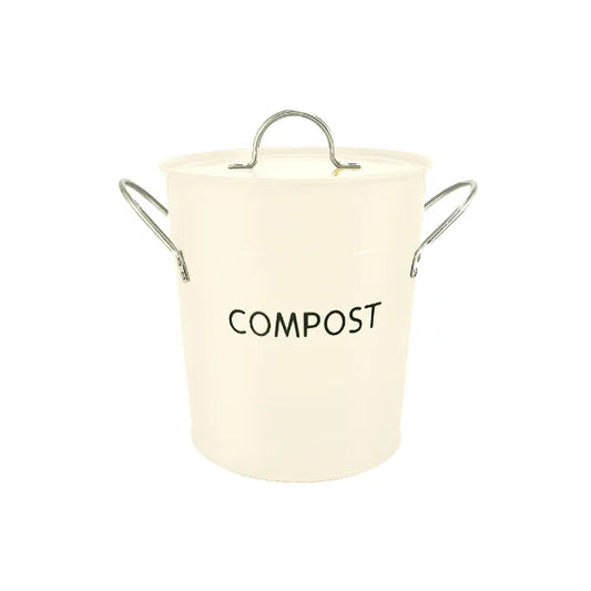 Compost Pail Bakers White