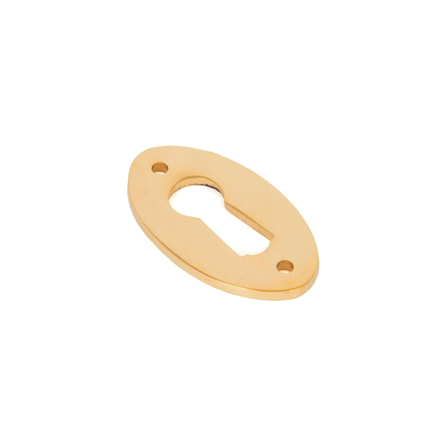 Polished Brass Oval Escutcheon