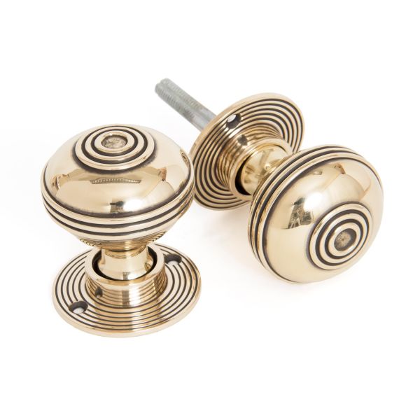 Aged Brass 50mm Prestbury Mortice/Rim Knob Set