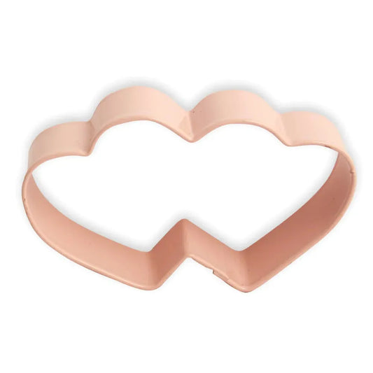Pink Double Heart Cookie Cutter