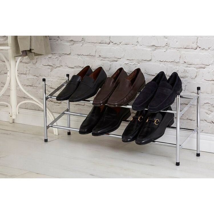 Chrome Shoe Rack Extendable