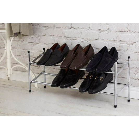 Chrome Shoe Rack Extendable