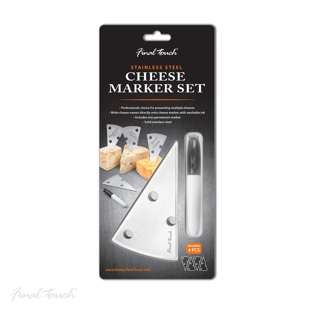 Final Touch Stainless Steel Cheese Marker Set