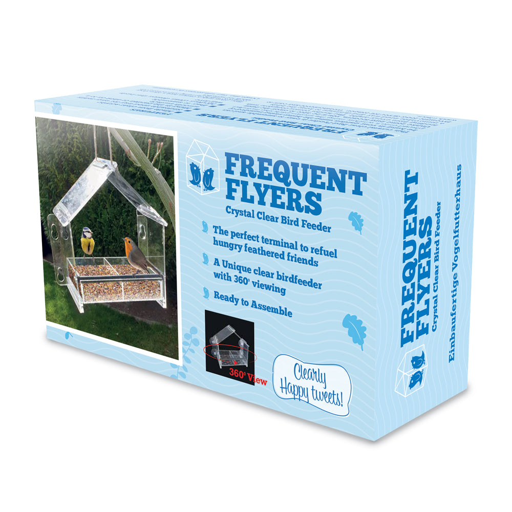 Frequent Flyer Clear Bird Feeder