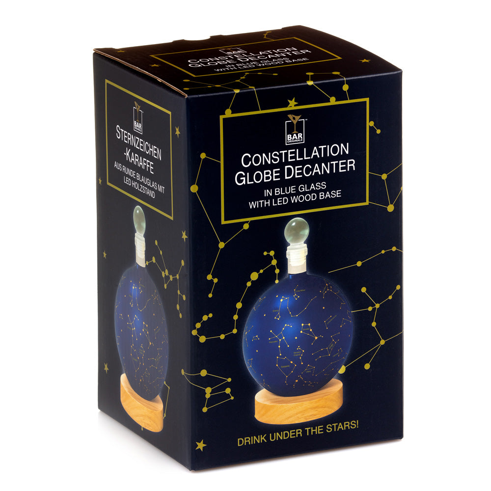 Bar Originale Constellation Globe Decanter with Base that Lights Up