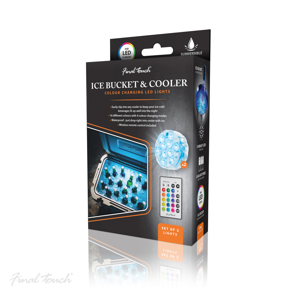 Final Touch Ice Bucket & Cooler LED Lights - Set of 2