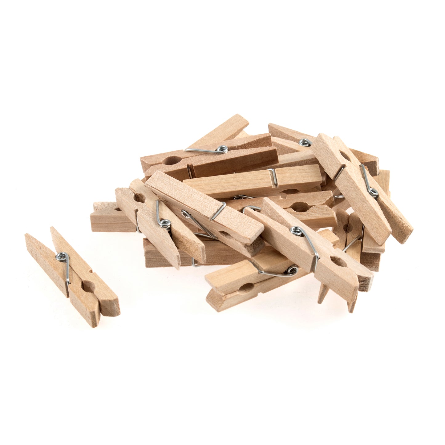 Pegs: Wooden: 4.8cm: Pack of of 20: Natural