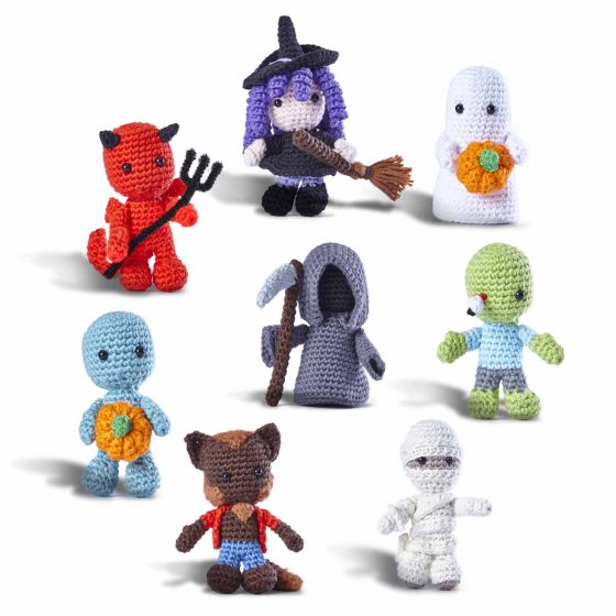 Itsy Bitsy Book 3 – A Night in Spooksville crocheted in Itsy Bitsy Cotton DK
