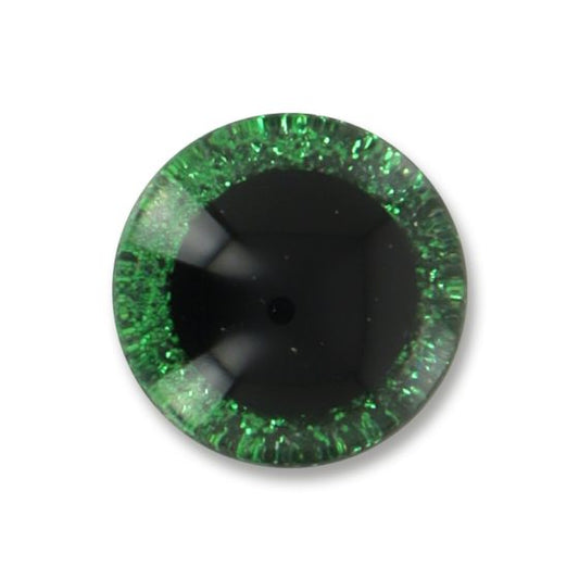 Glitter Eyes – Green (25 mm)