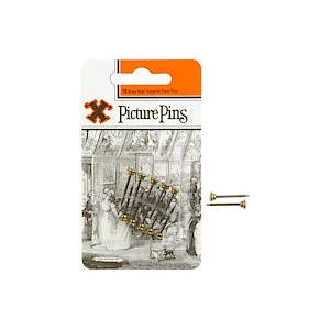 Picture Pins Brass Head