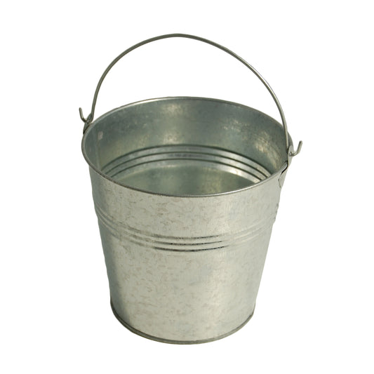 Pail: Galvanised Metal with Handle: 5 inch