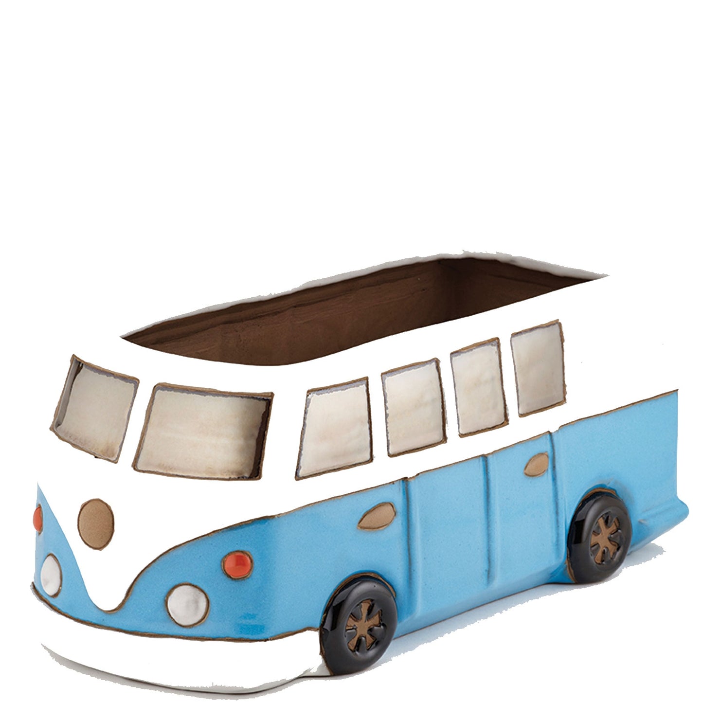 Glazed Camper Van Planter