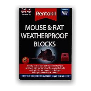 Mouse and Rat Weather Proof Block Pk10