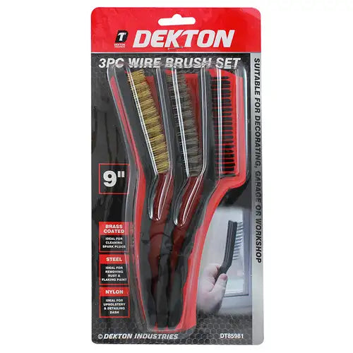 Dekton 9" Wire Brush Set