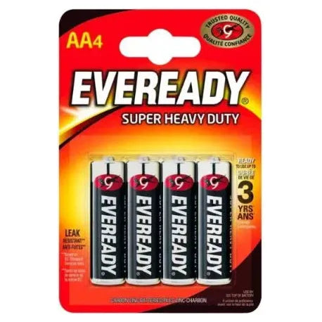 EVEREADY Super Heavy Duty AA Zinc Carbon B4
