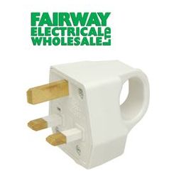 13 Amp Easy Pull Plug WHITE