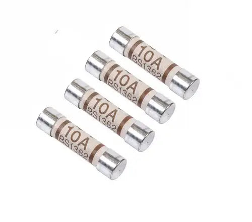 10 Amp Cartridge Fuses Pk 4