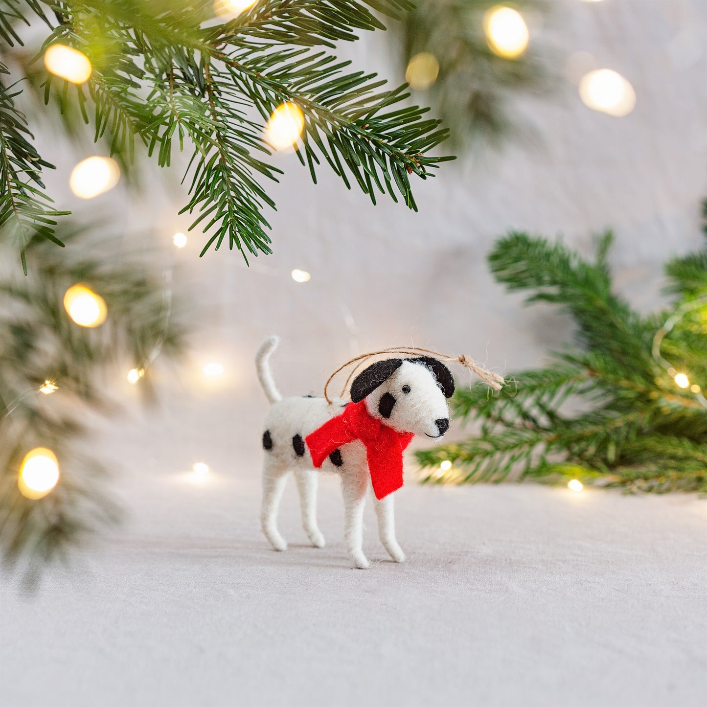 Dalmatian in Scarf Hanging Decoration