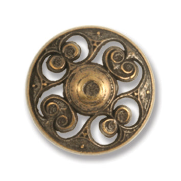 Buttons: Metal: Filigree: 23mm: Bronze