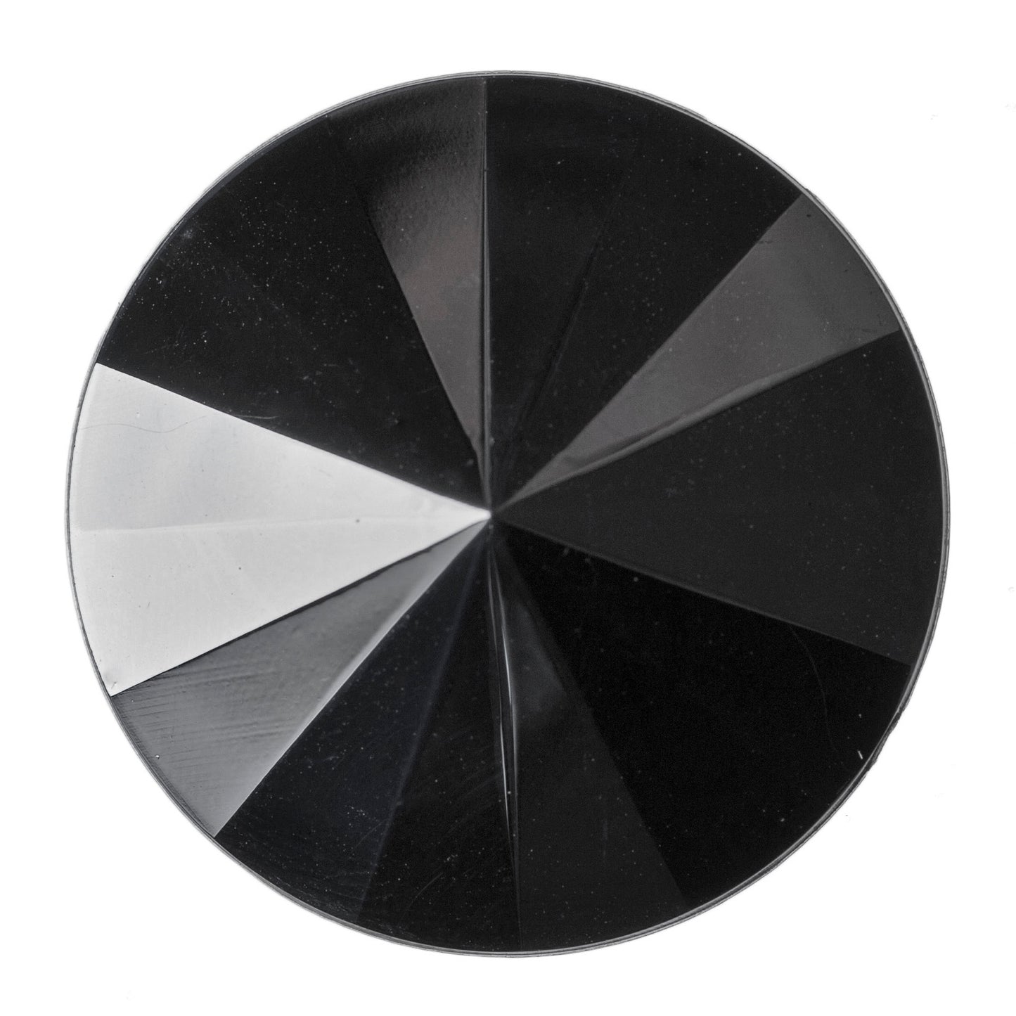 Buttons: Faceted: Iridescent: 32mm: Grey