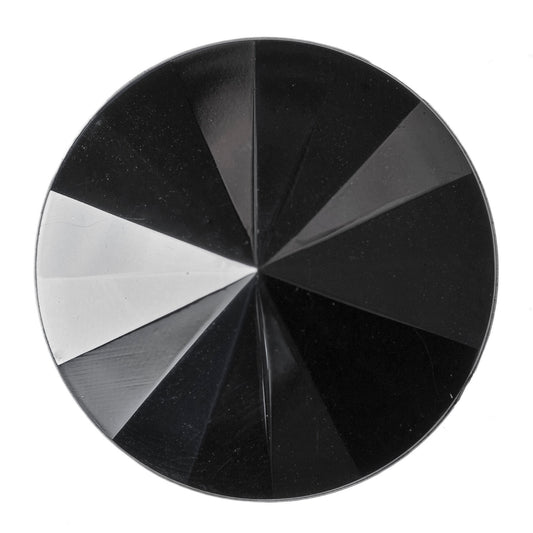 Buttons: Faceted: Iridescent: 32mm: Grey
