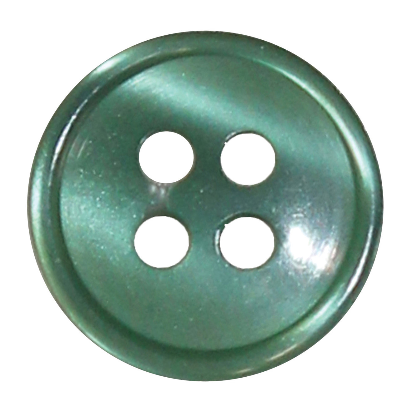 Buttons: 4-Hole: 13mm: Mid Green