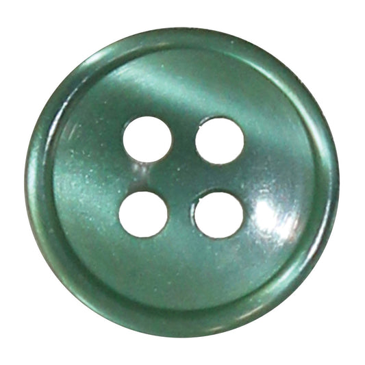 Buttons: 4-Hole: 13mm: Mid Green
