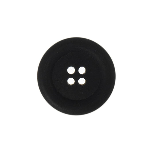 Button: Eco-Conscious: Hemp: 4 Hole: 15mm: Black