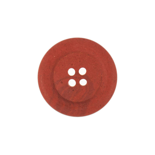 Button: Eco-Conscious: Hemp: 4 Hole: 15mm: Red