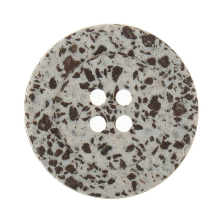 Button: Eco-Conscious: Macadamia: Rimmed: 4 Hole: 23mm: Natural
