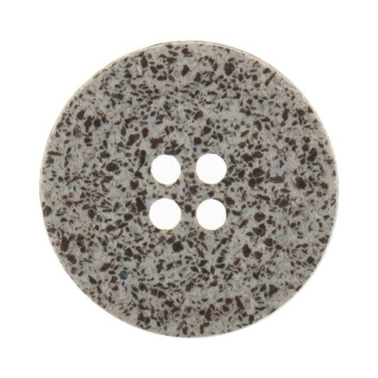 Button: Eco-Conscious: Macadamia: Rimmed: 4 Hole: 23mm: Light Brown