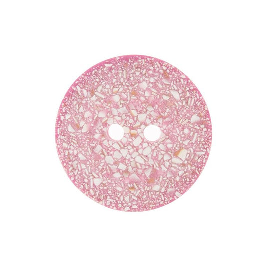 Button: Eco-Conscious: Recycled Eggshell: 2 Hole: 18mm: Light Pink