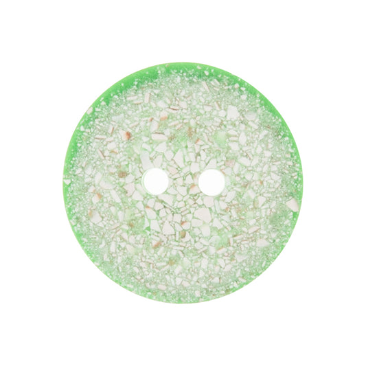 Button: Eco-Conscious: Recycled Eggshell: 2 Hole: 20mm: Light Green