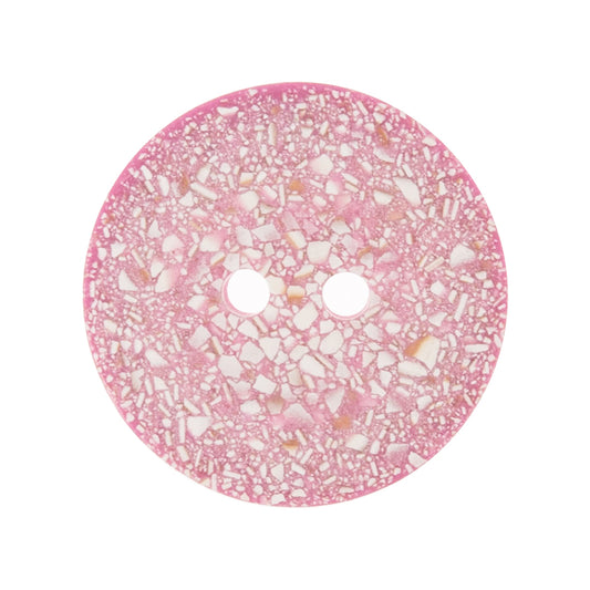 Button: Eco-Conscious: Recycled Eggshell: 2 Hole: 20mm: Light Pink