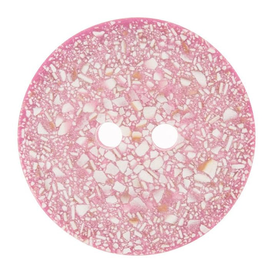 Button: Eco-Conscious: Recycled Eggshell: 2 Hole: 25mm: Light Pink
