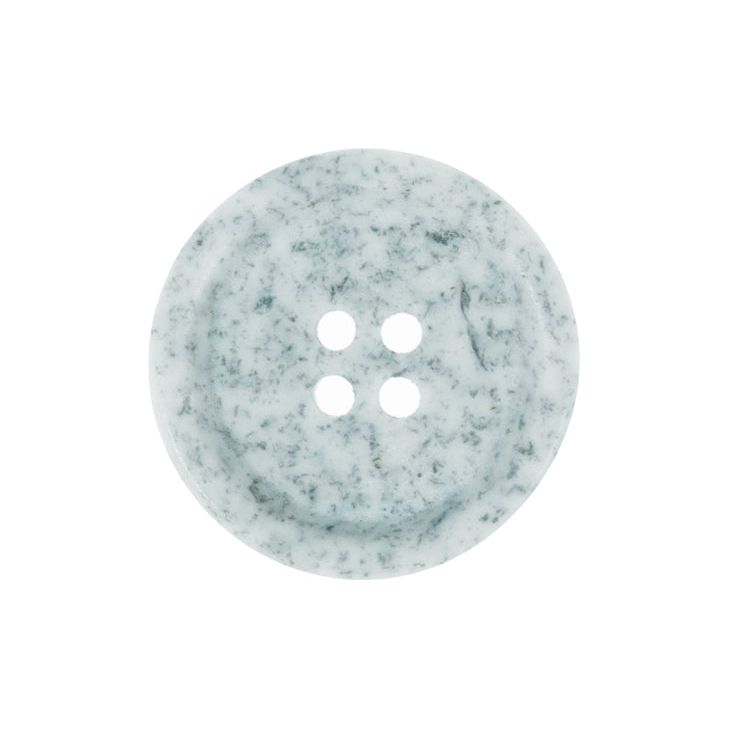 Button: Eco-Conscious: Recycled Waste Leather: 4 Hole: 18mm: Light Grey