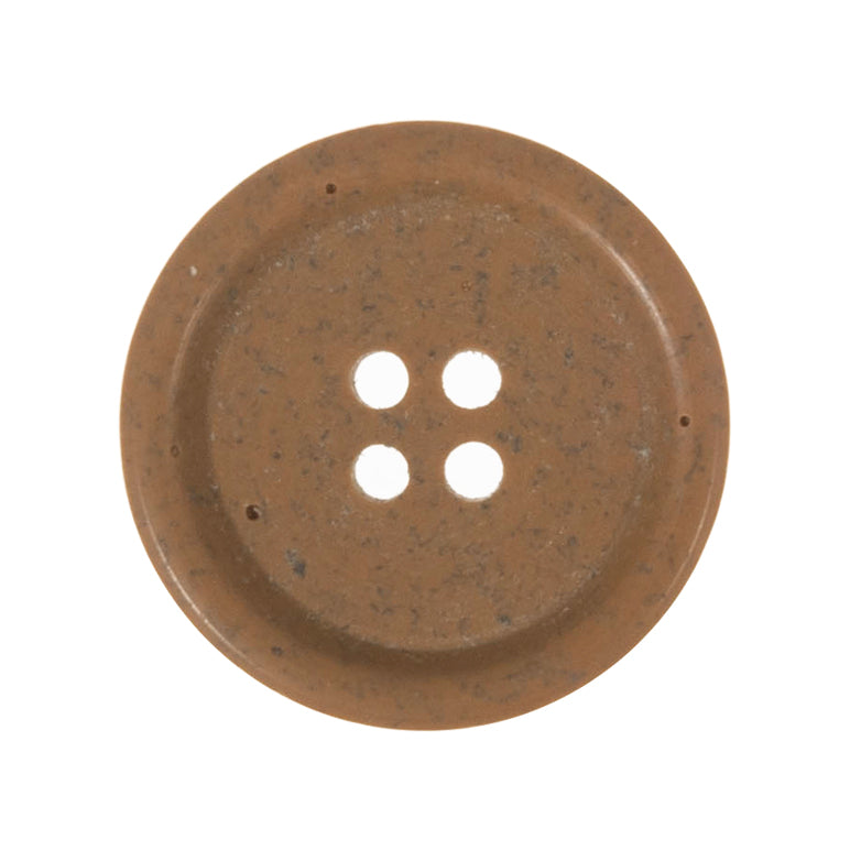Button: Eco-Conscious: Recycled Waste Leather: 4 Hole: 20mm: Tan