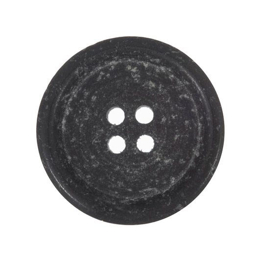 Button: Eco-Conscious: Recycled Waste Leather: 4 Hole: 20mm: Black