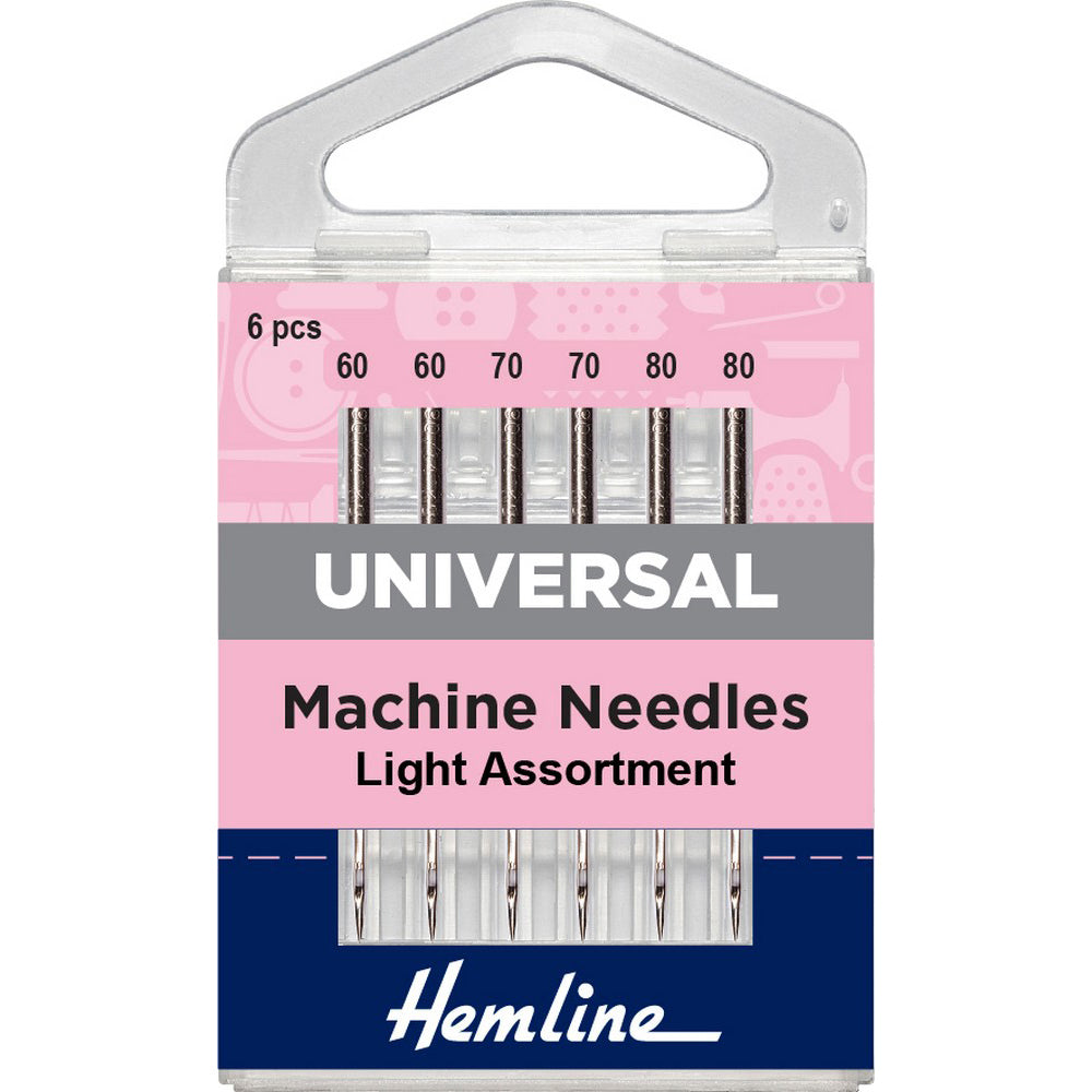 Sewing Machine Needles: Universal: Mixed Fine: 6 Pieces