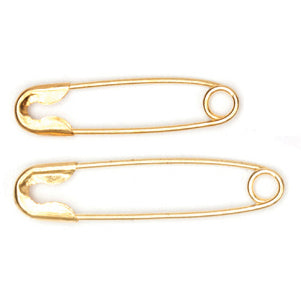 Safety Pins: Brass: 19mm or 23mm: 50 Pieces